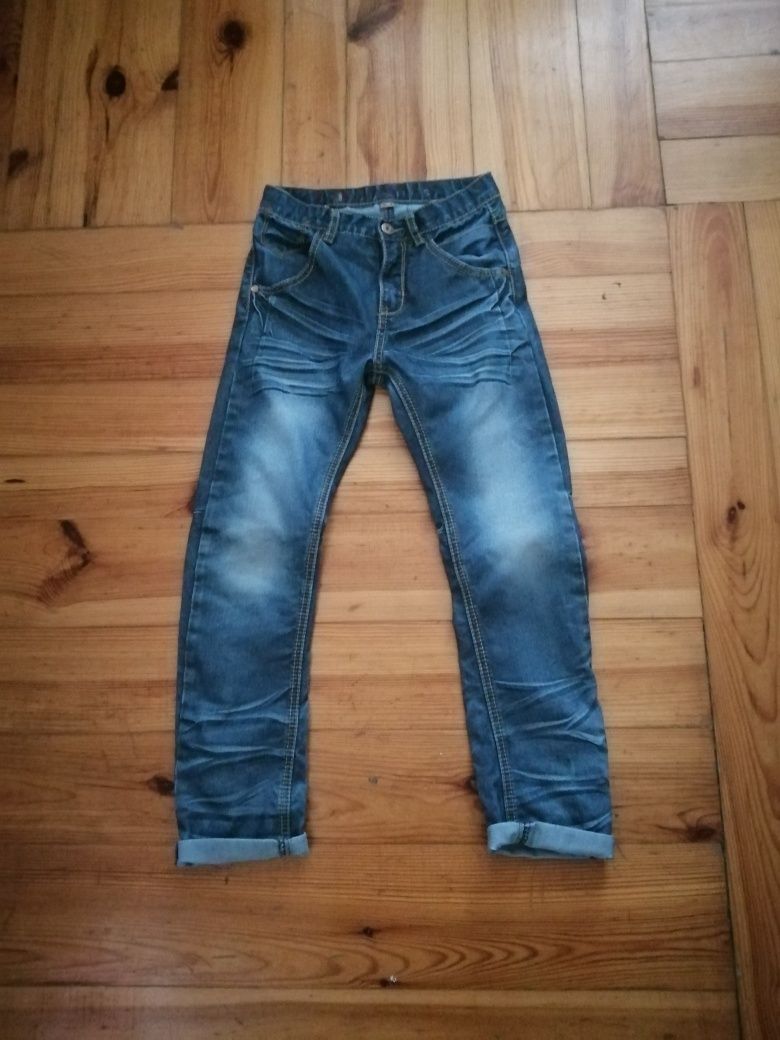 Lab spodnie jeans 128 rurki