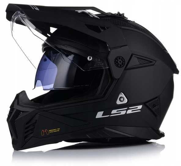 NOWY Kask Cross LS2 ATV MX702 Pioneer 2 Enduro + BLENDA XL 61-62cm