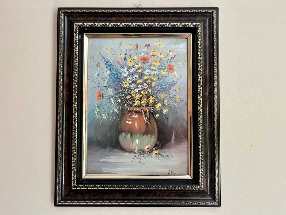 Obraz malowany na blaszce