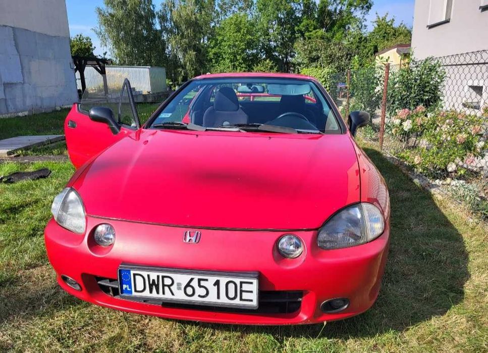 Honda CIVIC CRX Del Sol czerwony 1994 , cabrio /zamiana