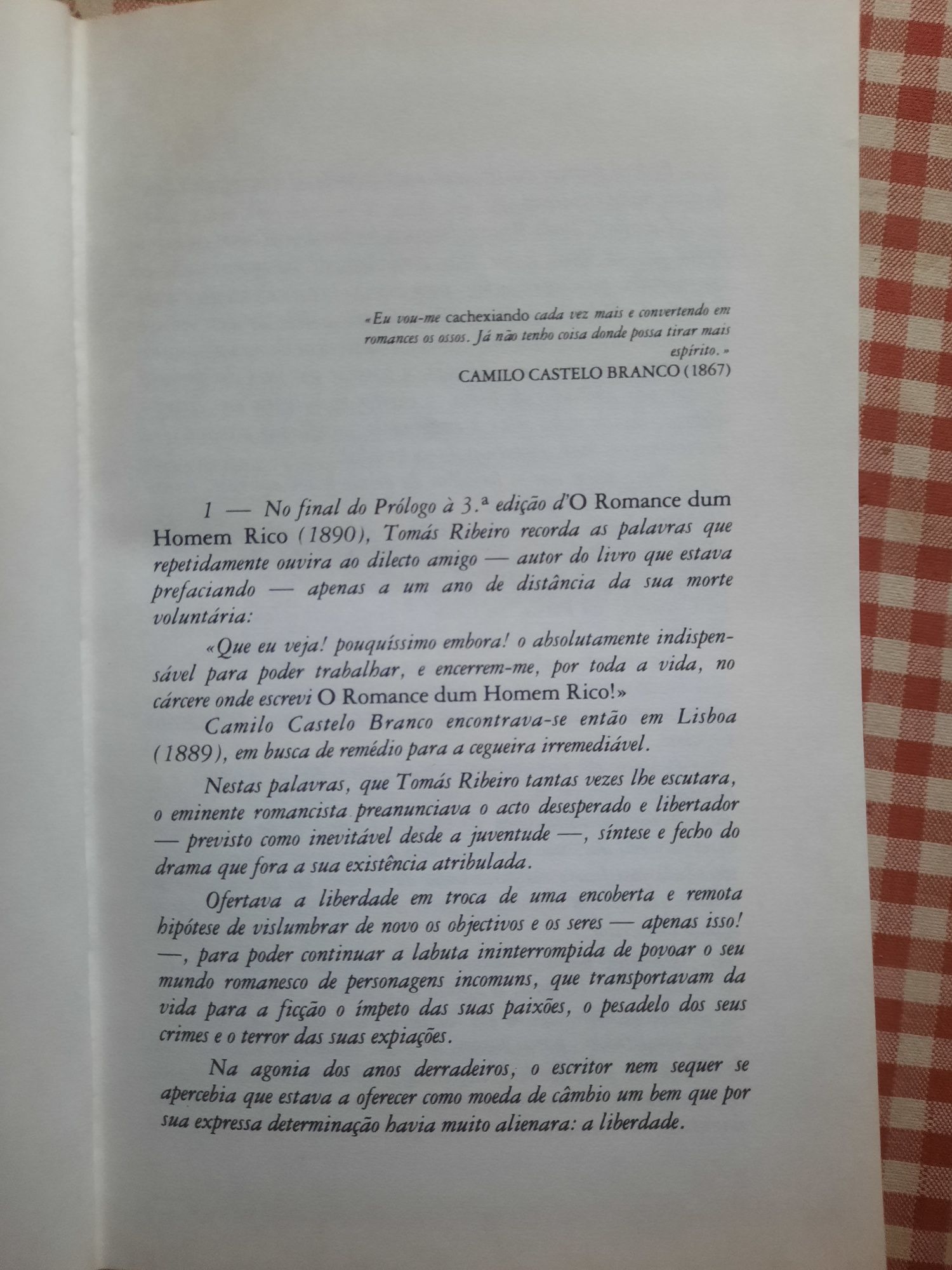 Anátema de Camilo Castelo Branco