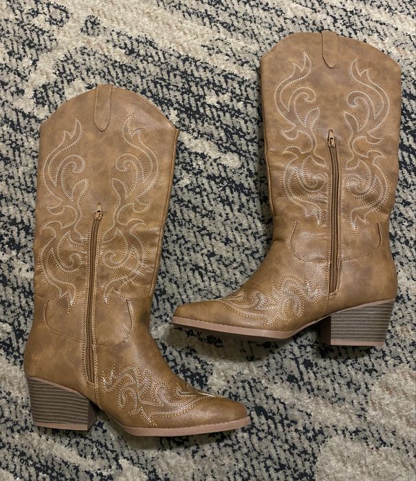 Трендові сапоги-козаки високі 39 розмір