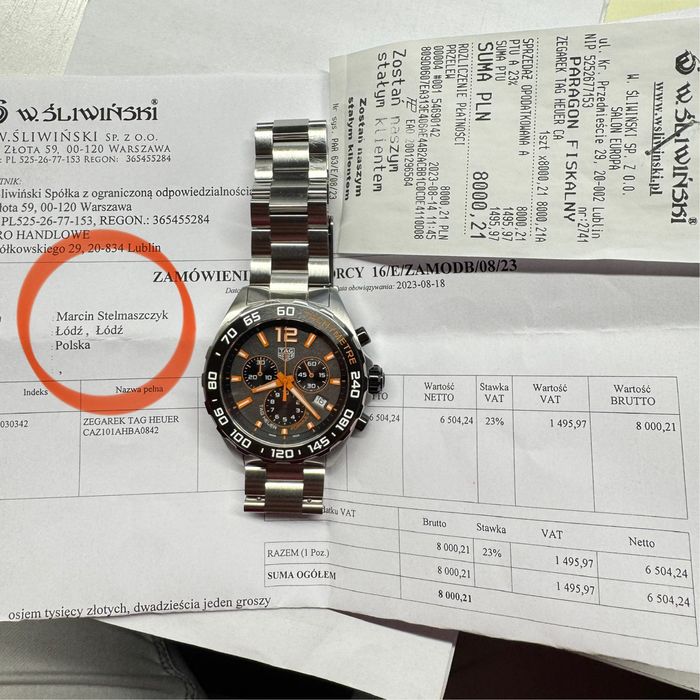 Zegarek Tag Heuer Formula 1 43mm
