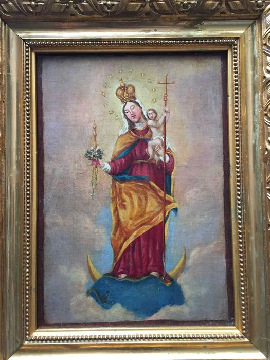 Pintura Antiga Religiosa -- N.S. Conceição  Séc.19