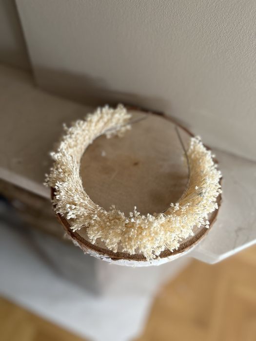 Opaska na glowe suszki bielona