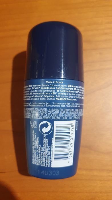 Desodorizante roll on BIOTHERM novo 75 ml