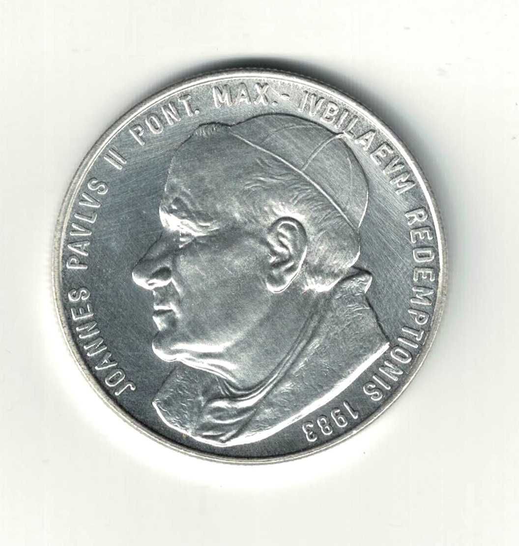 Medal posrebrzany z Janem Pawłem II - Rok Święty 1983
