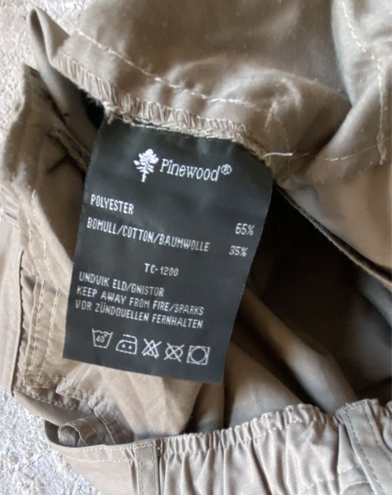 Pinewood TC-1200  męskie spodnie myśliwskie cargo 58