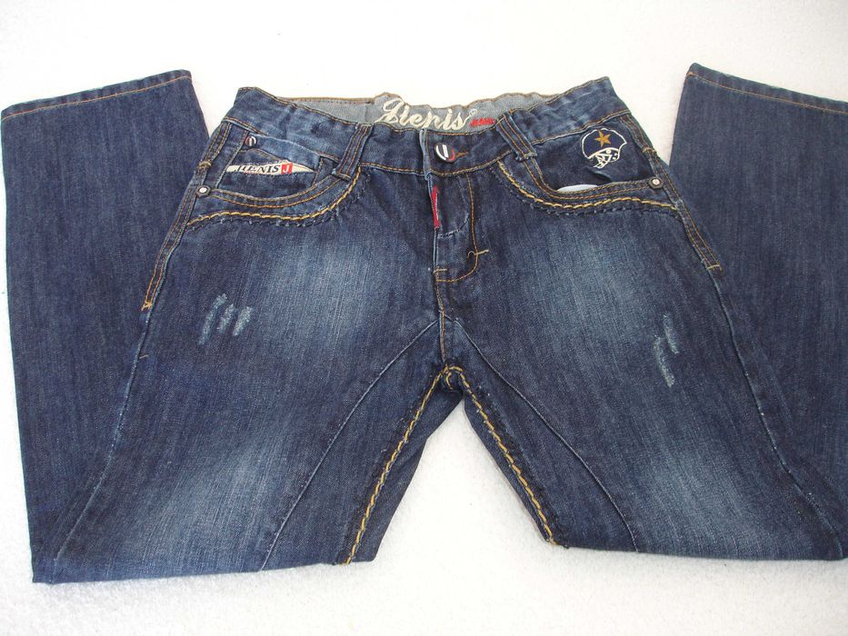 calças ganga tamanho 8 e 10 anos novas