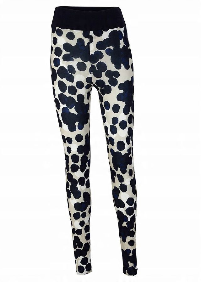 B.P.C legginsy damskie we wzory z wiskozy 36/38.