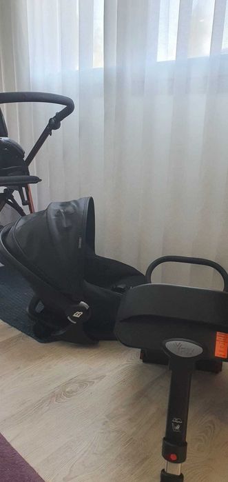 Carrinho Trio Bébécar V-pack Fumé Rose