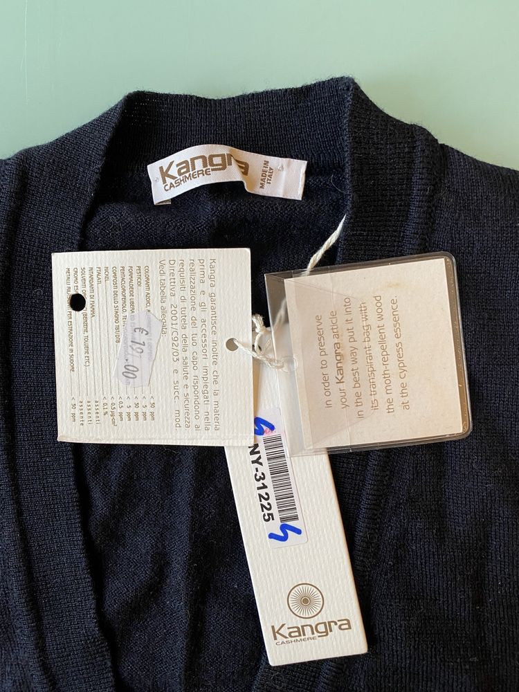 Новый кардиган Kangra Kashmere Italy Размер S 70%merino wool
