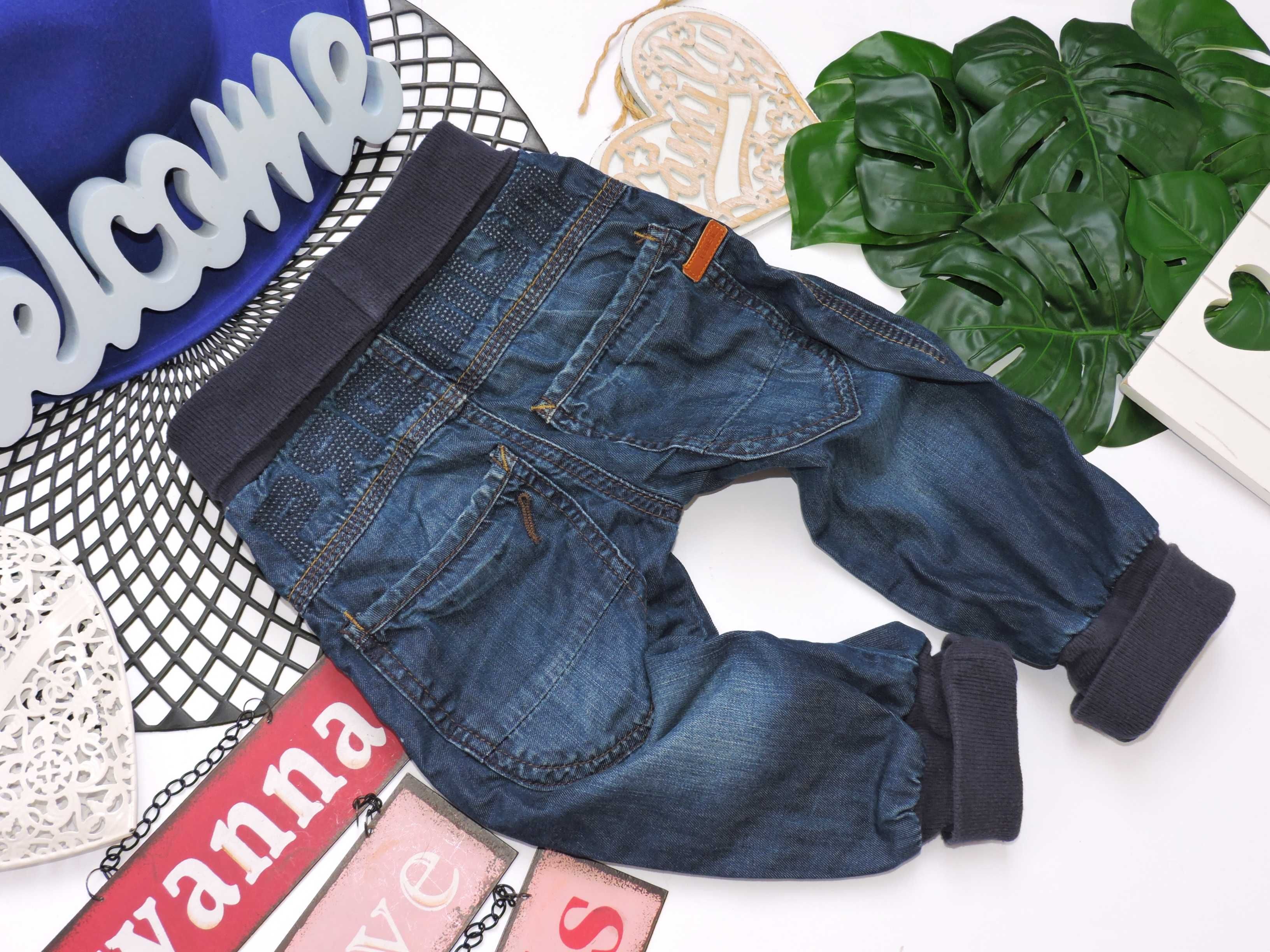 Name It - spodnie jeansy pumpy , denim r 86