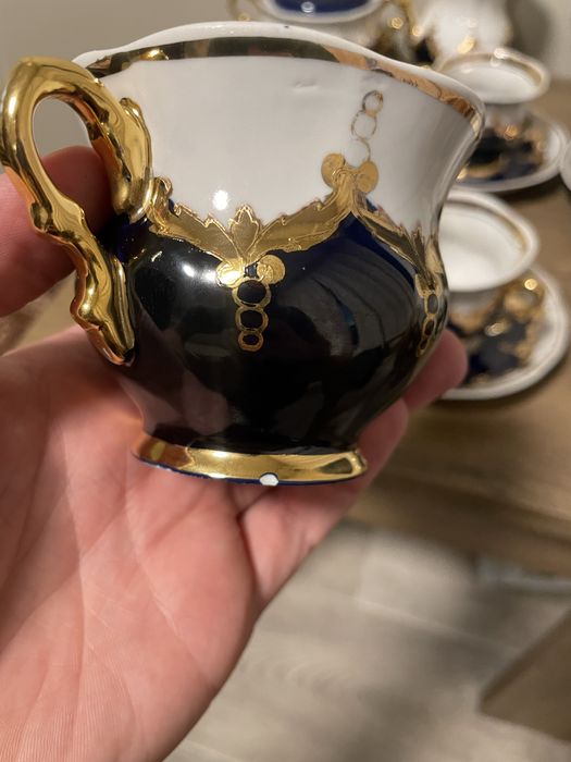 Чайний сервіз барановка синій бутон