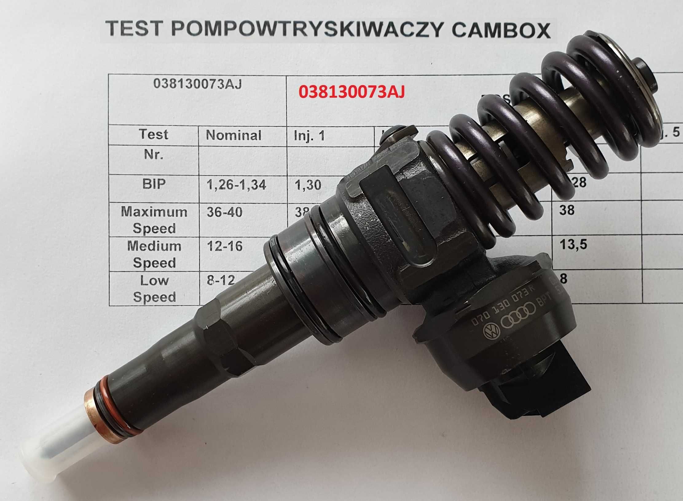 Pompowtrysk Pompowtryskiwacze pompowtryski 2,5tdi 07z130073F VWT5