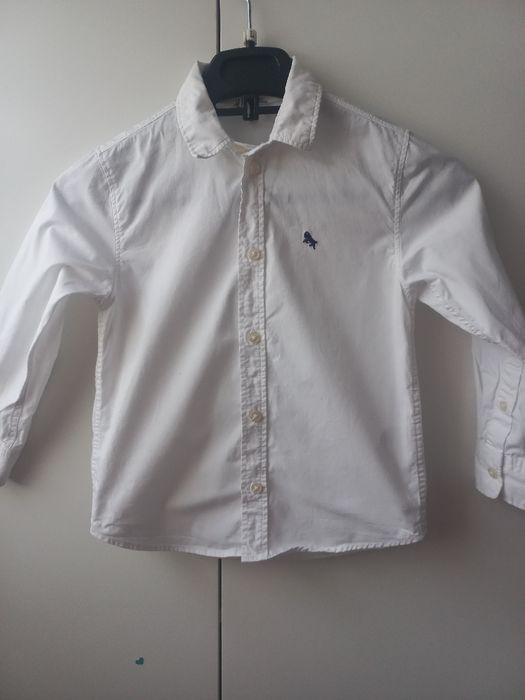 Biala koszula dla chlopca 110