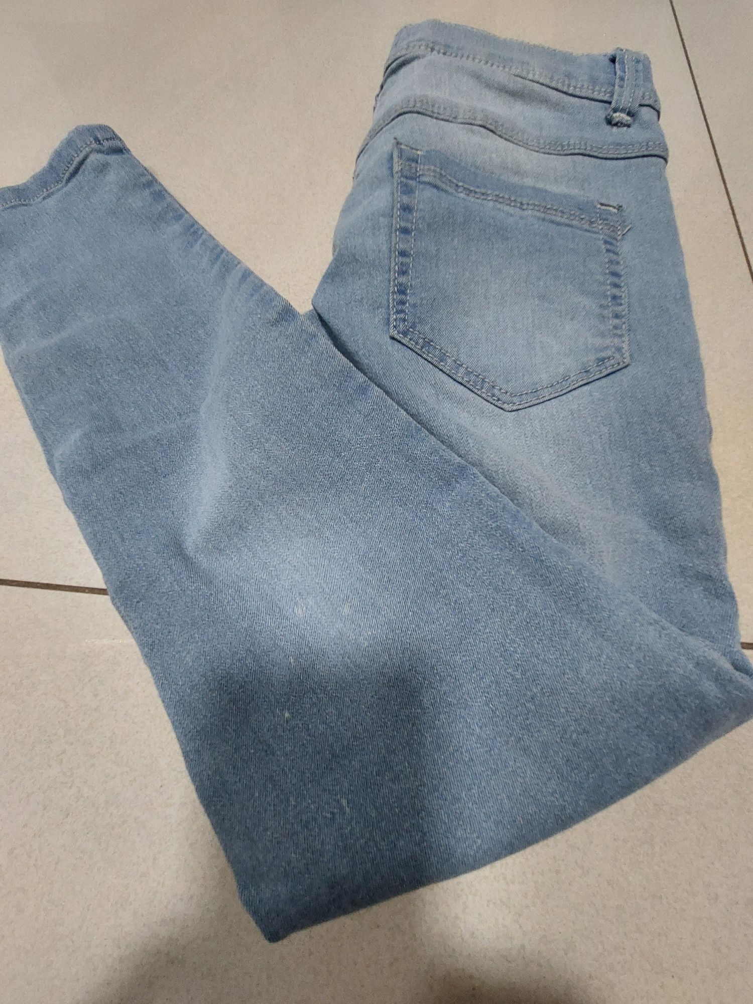 Spodnie jeans elastyczne 146 152 miękkie Benetton