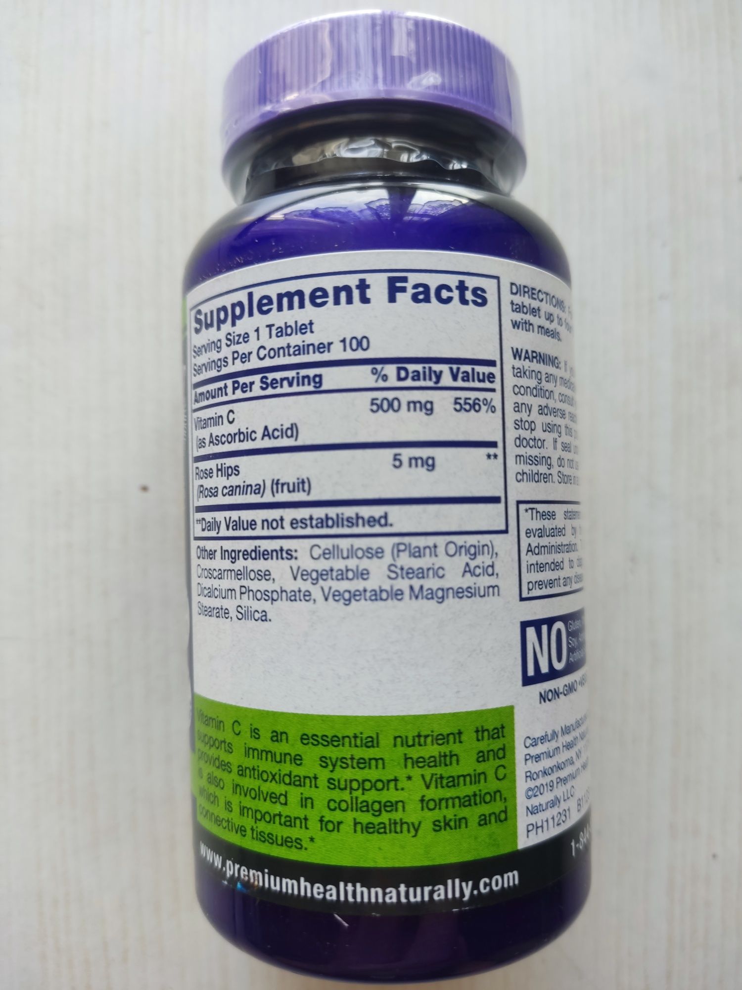 Витамин С,500 мг,100 таблеток,США.