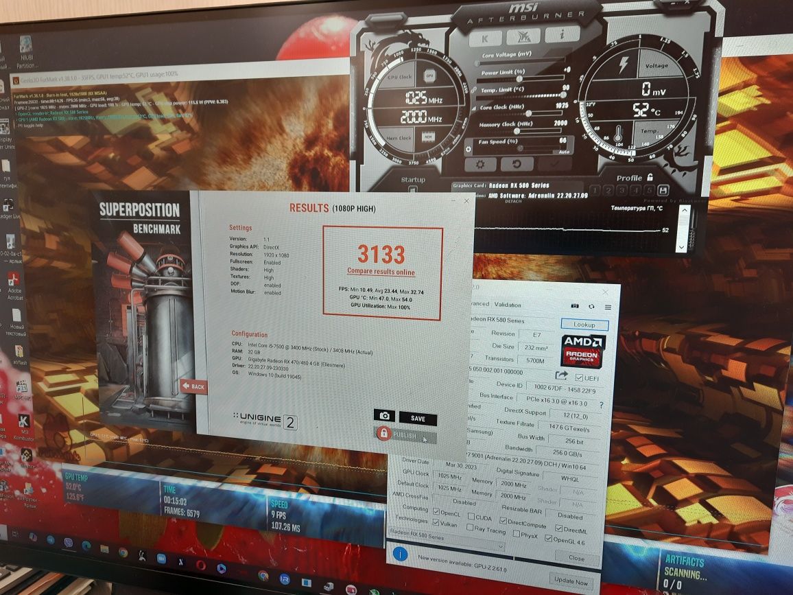 КАК НОВАЯ Видеокарта Gigabyte RX 580 4Gb полн.компл. и другие карты