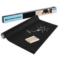 Доска-стикер для рисования мелом Black Board Sticker 200х45 см