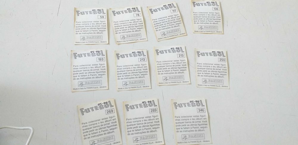 cromos equipas 95/96 Panini