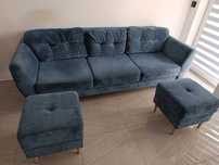 Sofa 3-osob.z funkcją spania,2xpuf.