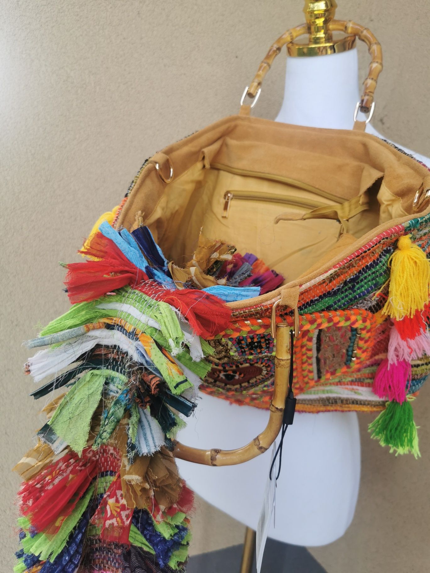 Boho Indie patchwork nowa SHOPPER max bag torebka