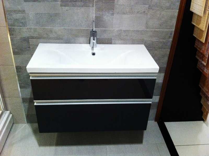 Umywalka 80 cm slim meblowa ceramiczna biała