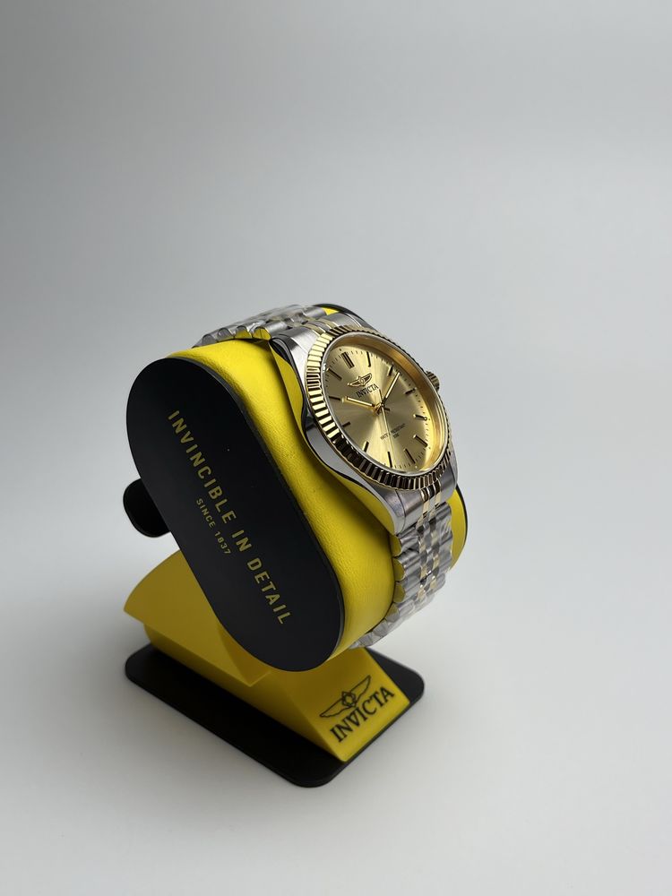 Invicta 29382, годинник золотистий циферблат, чоловічий годинник