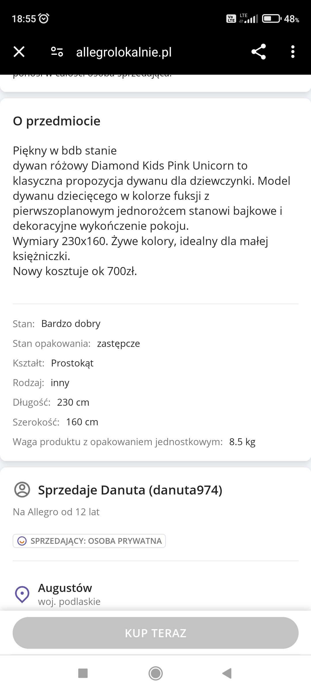 Dywan do pokoju dziewczynki