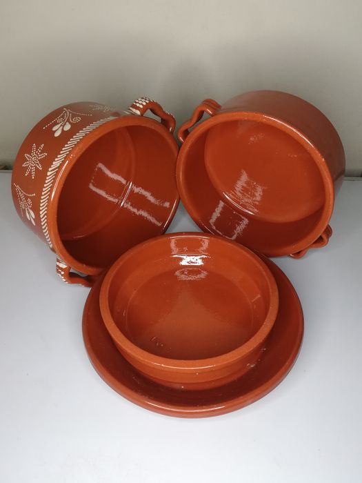 Conjunto caçarolas em barro