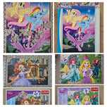 Zestaw paczka 3x puzzle braki