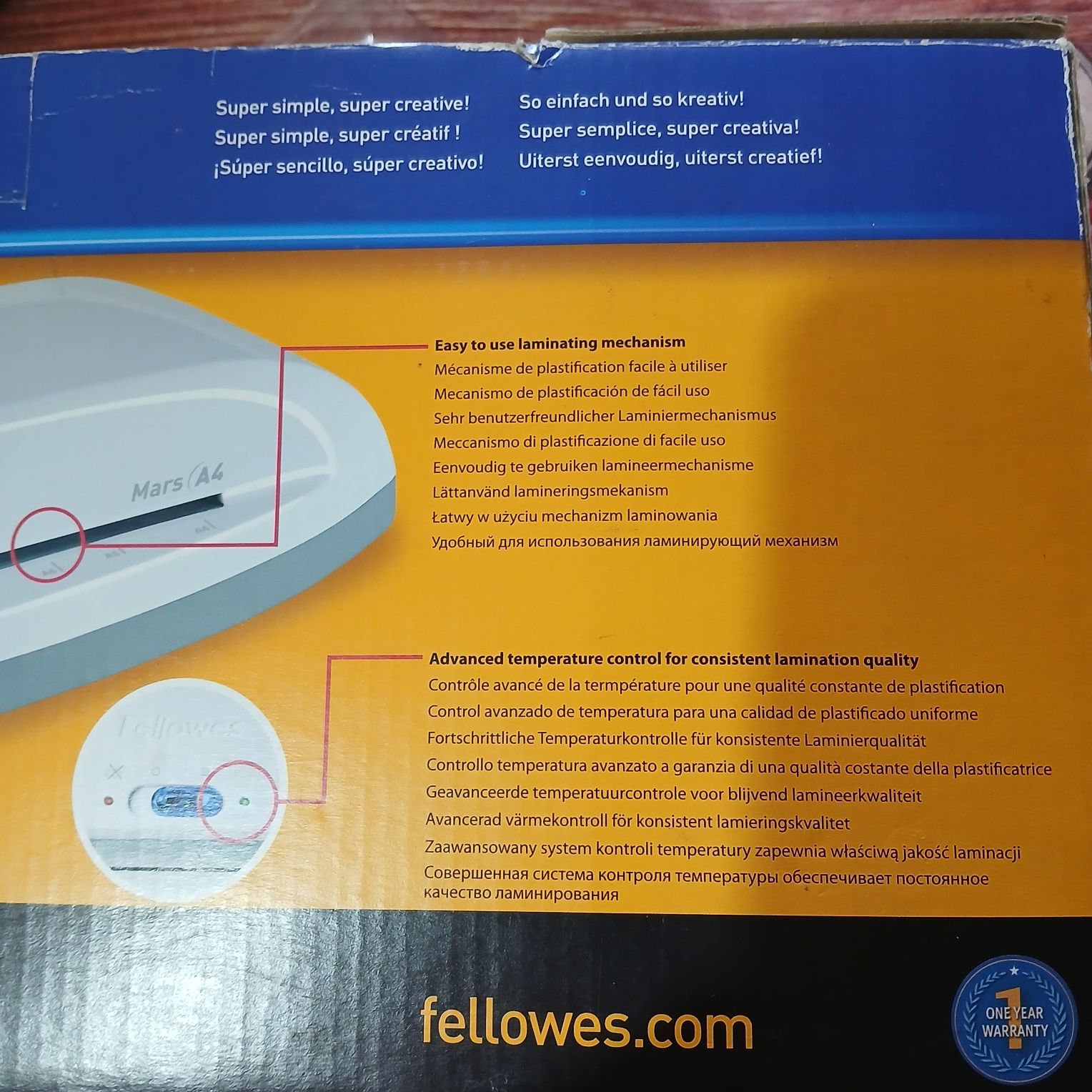 Fellowes Home Laminator Mars A4. Новий ламінатор!