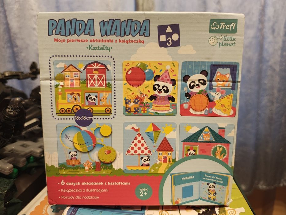 Układanka kształty Panda Wanda 2+