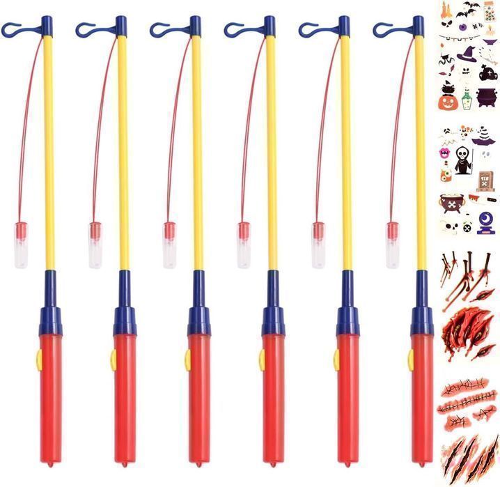 Różdżki Świecące LED Dla Dzieci DIY z Naklejkami