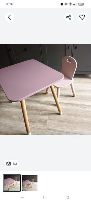 Stolik dziecięcy i krzesełko "krzesło dla dziecka ,dzieci "