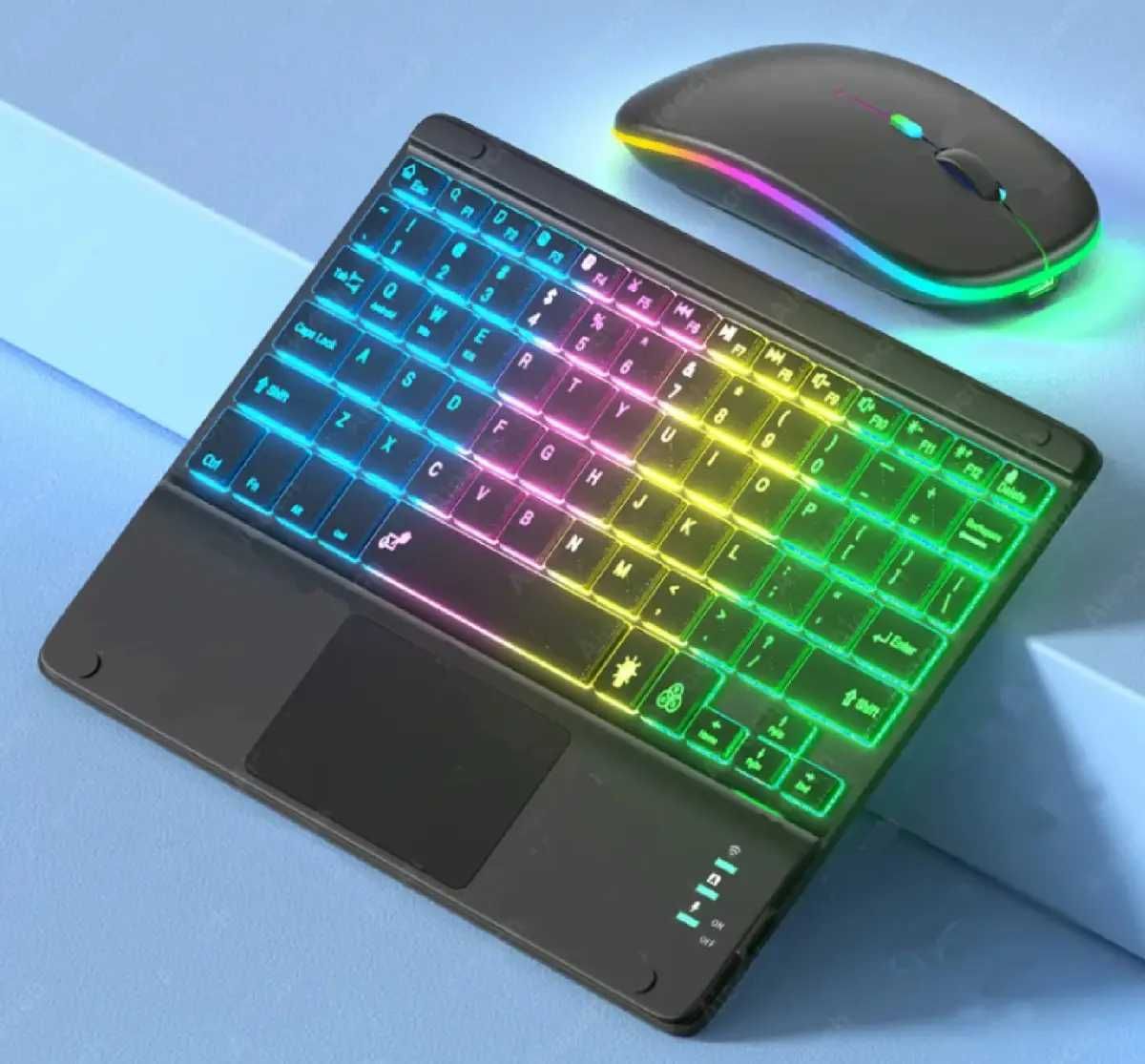 Бездротова Bluetooth-клавіатура+мишка з сенсорною панеллю та RGB