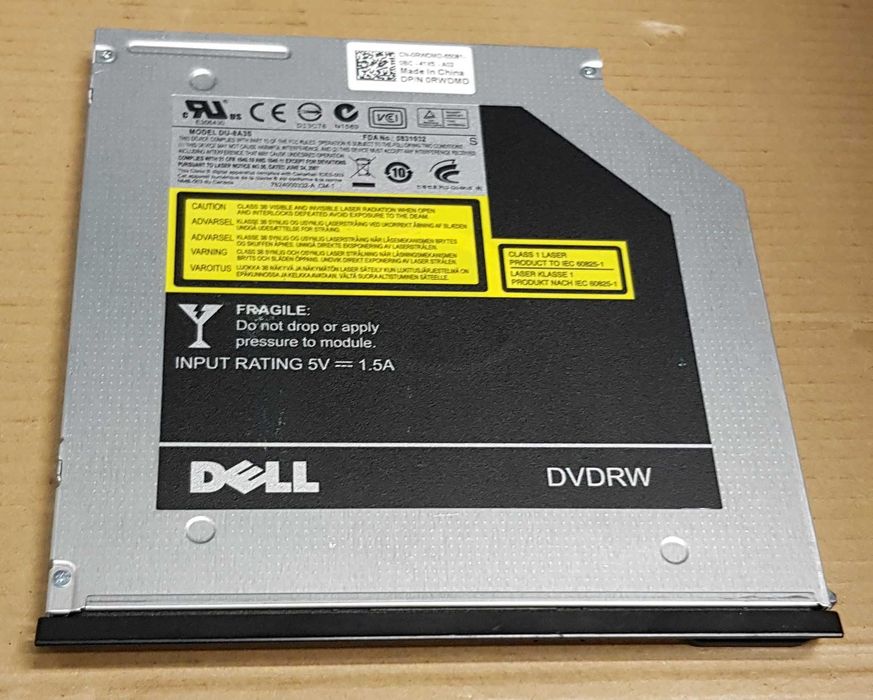 Drive DVD±RW Dell para series E Latitude DU-8A3S (0RWDMD)