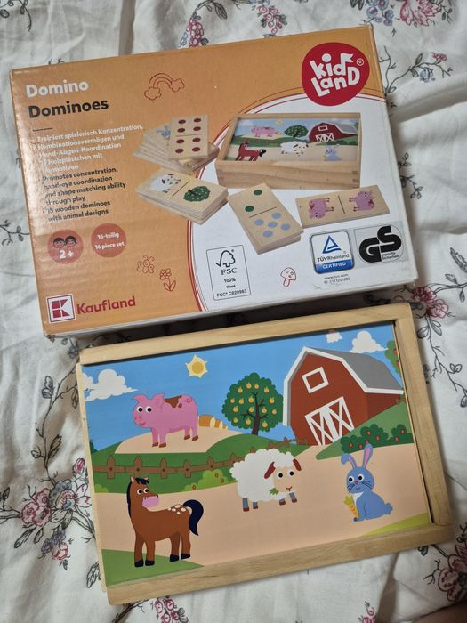 Drewniane domino farma