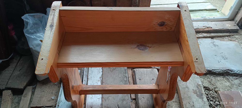 Парта лавка, з натурального дерева