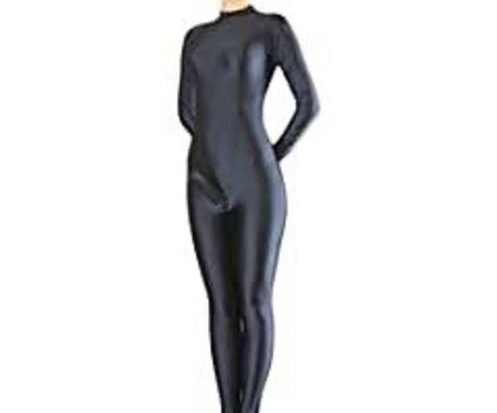 Morphsuits Вторая кожа костюм черный Zentai размер XL