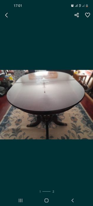 Mesa Império envernizada