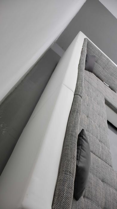 TND nowy narożnik U z funkcja spania rogówka szara tkanina sofa salon
