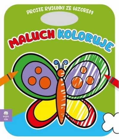 Maluch koloruje motyl - praca zbiorowa