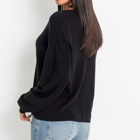 B.P.C dzianinowy cienki sweter czarny ^40/42