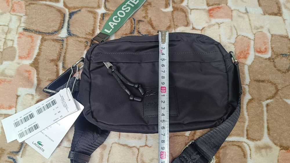 Сумка на плече пояс бананка Lacoste лакосте месенджер