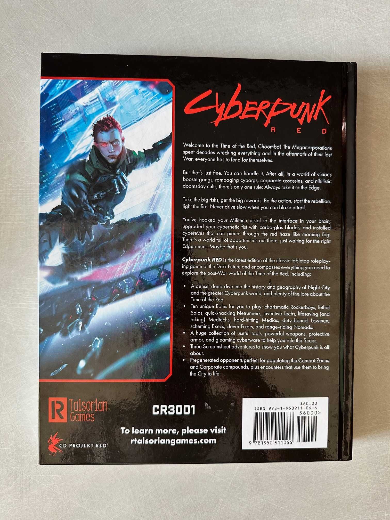 Podręcznik RPG Cyberpunk RED wersja angielska