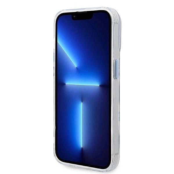 Etui Guess Metal Outline Magsafe na iPhone 14 Pro Max - niebieskie