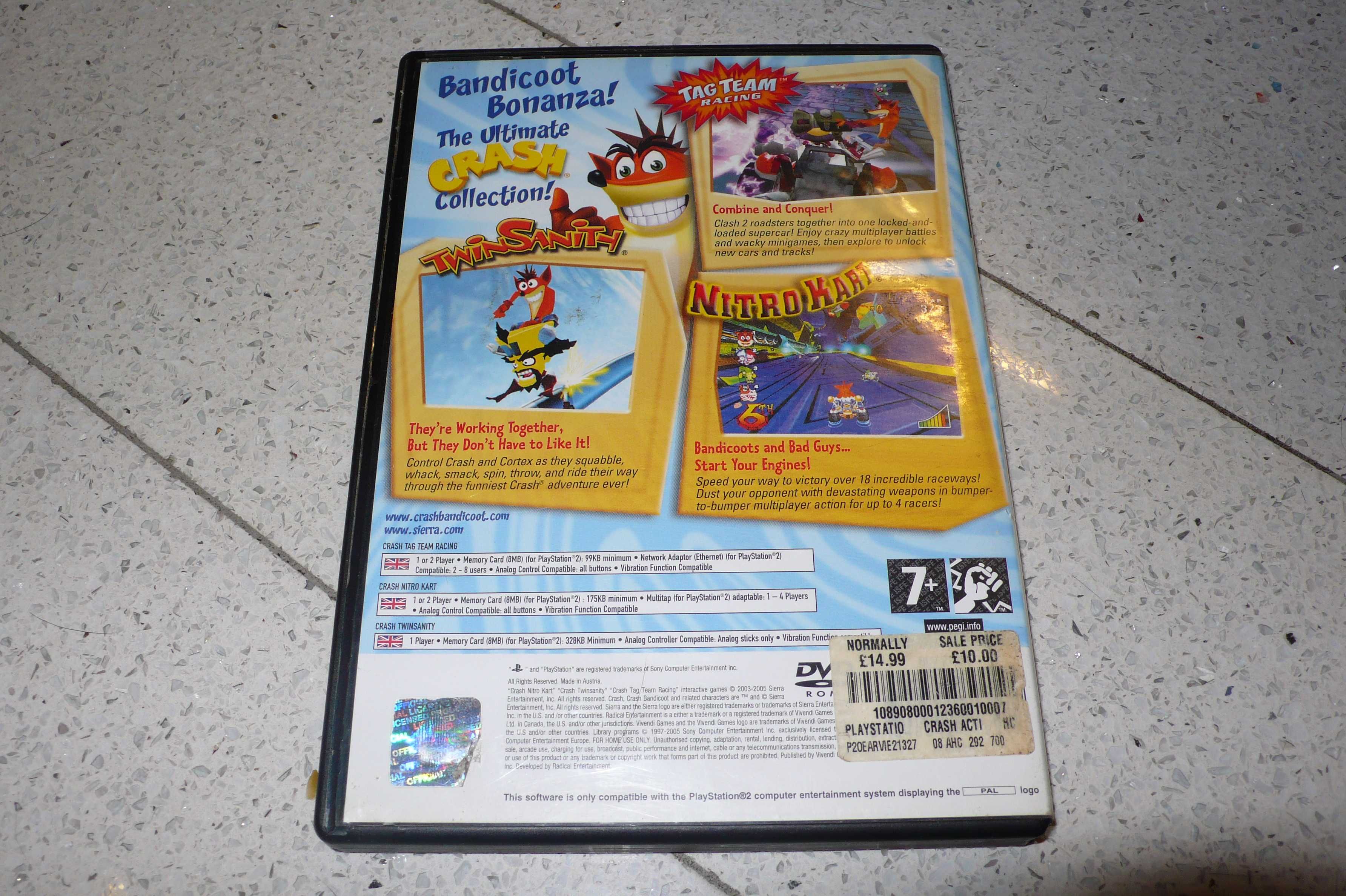 Crash Bandicoot : Action Pack ( Playstation 2 ) PS2