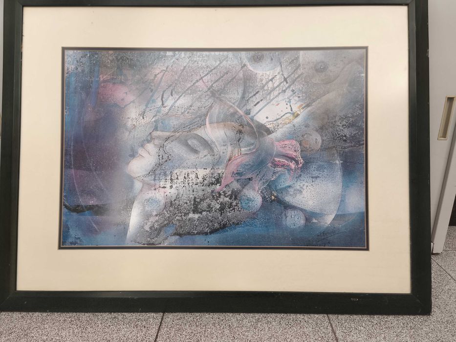 Quadro Moldura Ilustração Artística